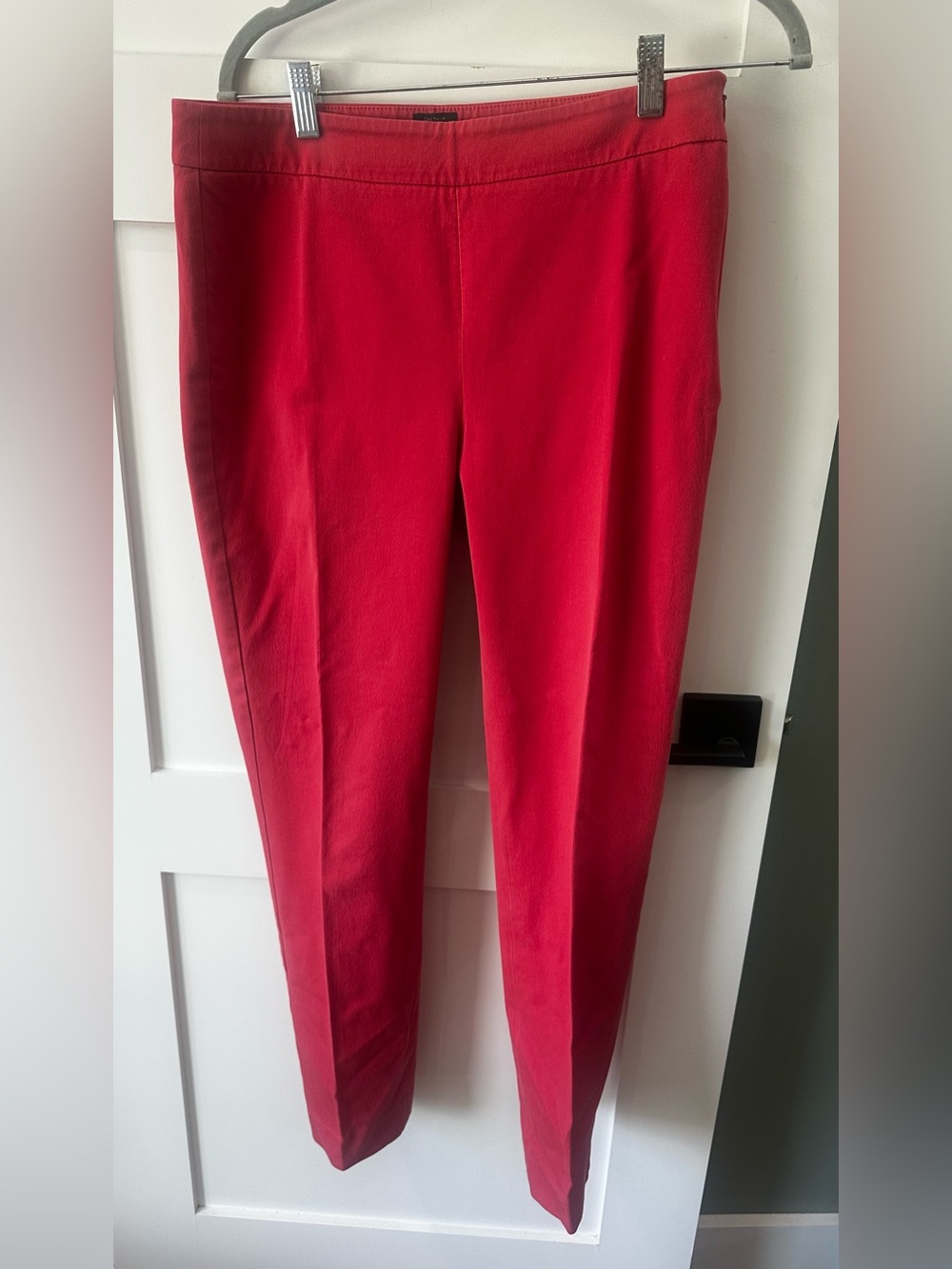 Talbots Pants Womens Sz 6 Pink Melon Chatham  Ankle Side Zip Trouser Casual